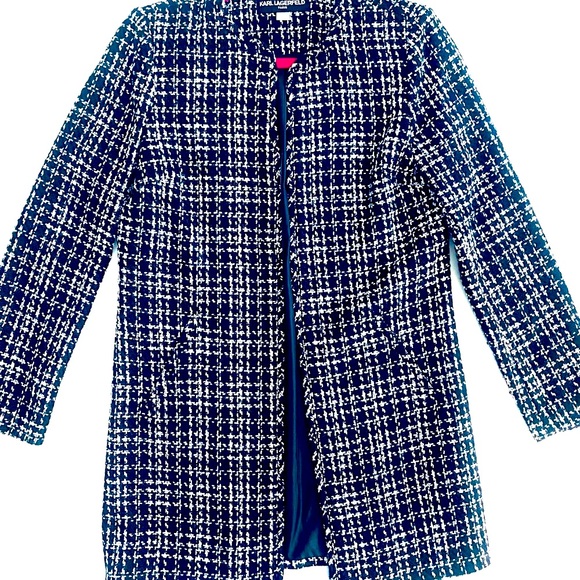 Black & White Tweed Coat - Fully Lined - Gorgeous Excellent Condition - Picture 2 of 16